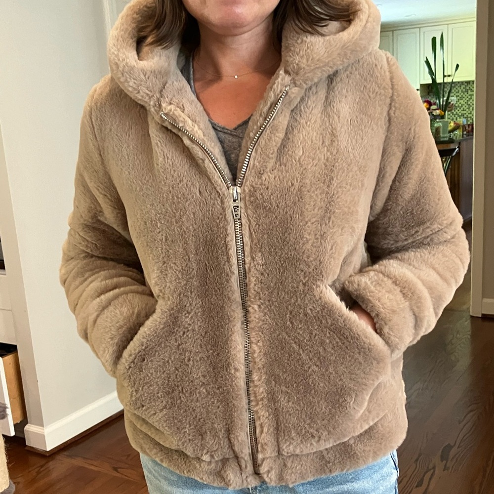 Blank NYC Teddy jacket size small worn once in excellent condition